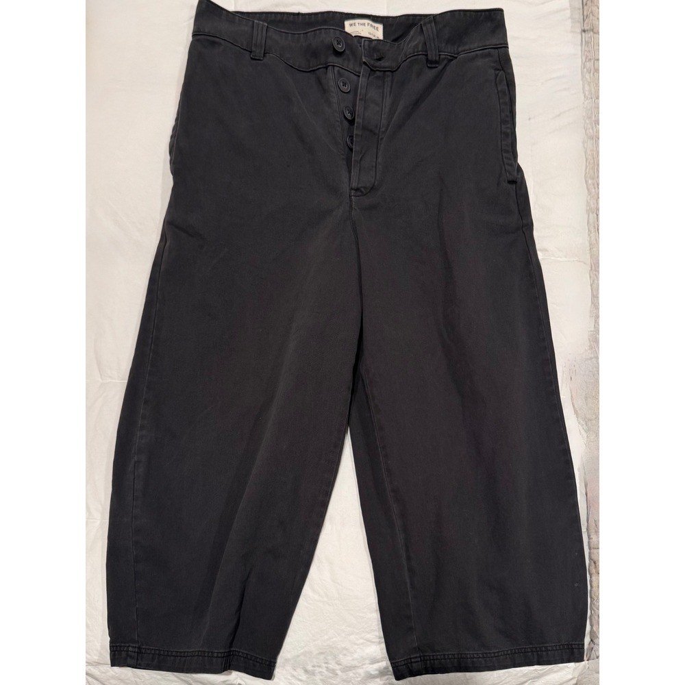 We The Free People Barrel Pants 12 NEW NWT Cropped Chino Casual Workwear Utility